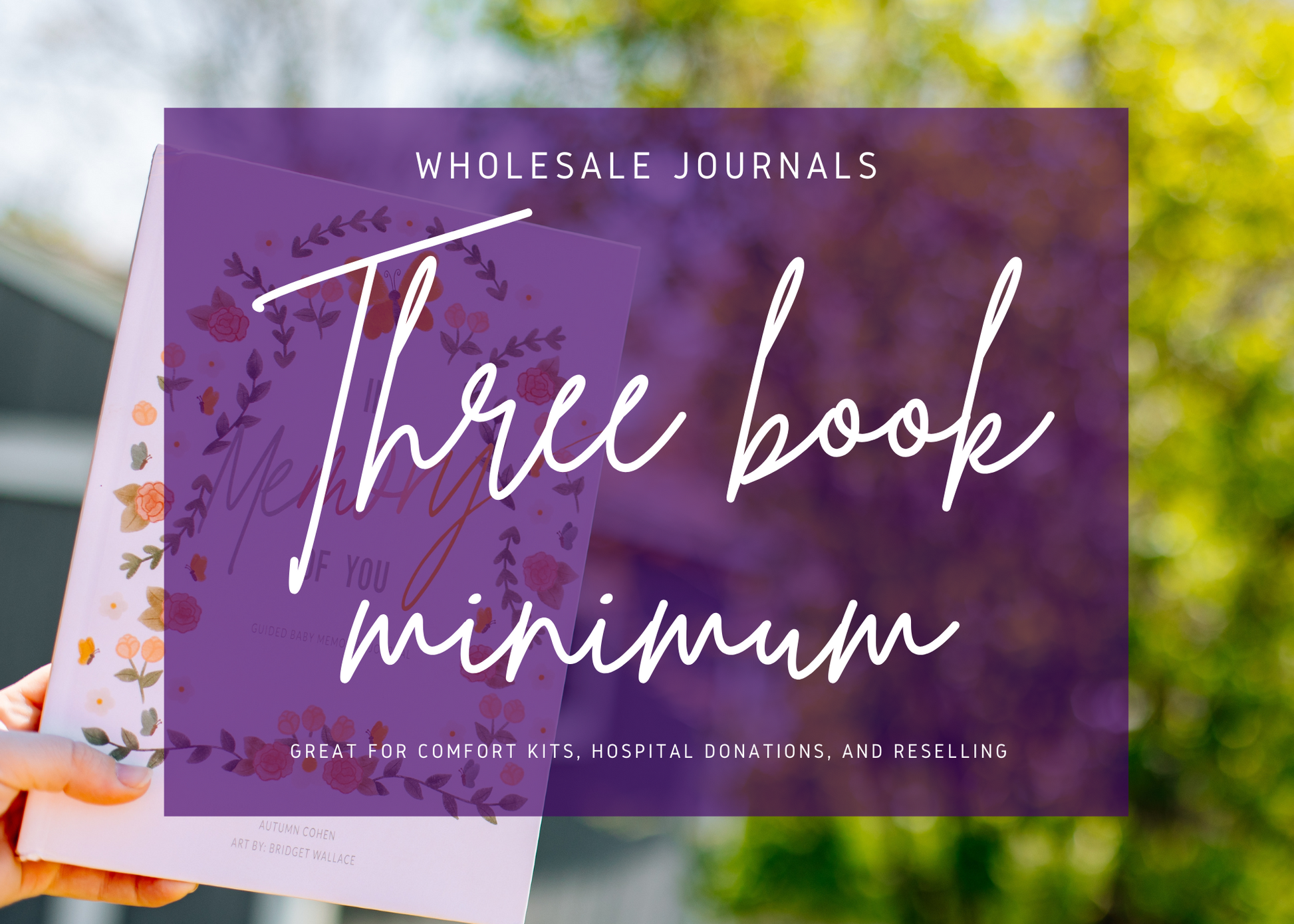 Wholesale journals, Three book minimum