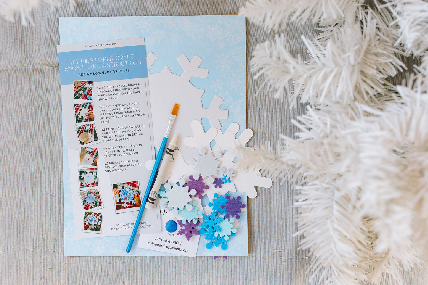 Kids Water Color Christmas Craft Kit